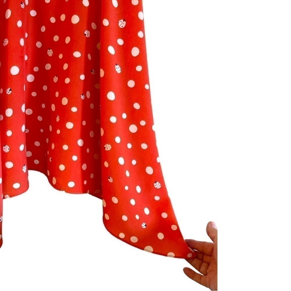 UMGEE, WOMENS CHIC, ADJUSTABLE SPAGHETTI STRAP TOP IN LIGHT RED. SIZE L - Picture 3 of 6